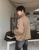With scarf blouson
