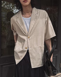 Heyd Linen Half Blazer