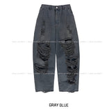 River Dirty Damage Balloon Denim Pants