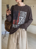Frame Vintage Print Long Sleeve T-shirt