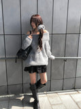 Ronya Cotton Frill Ribbon Banding Skirt Pants
