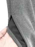 Match Shirring Slit Long Skirt