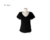 Poring V-neck short-sleeved knit