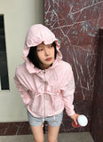 FRILL SHIRRING HOOD JP