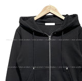 Caro Stud Slim Fit Two Way Hooded Zip-Up