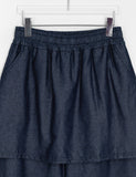 [BAONHAUS] Mecca Summer Denim Layered Skirt Pants