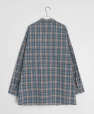 [BAONHAUS] Vintage Check Pocket Over Shirt