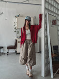 [U-BAISC] Steady Linen V-Neck Cardigan