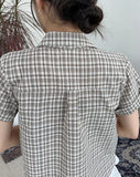 Noir check shirt