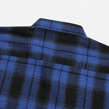 Ombre Over Check Crop Shirt