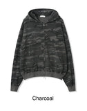 Ruhen Camo Two Way Hooded Zip-Up