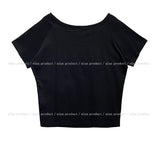 Number 6 Off Shoulder Raglan Short Sleeve