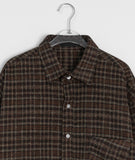 [unisex] Kimori Wool Check Over Shirt