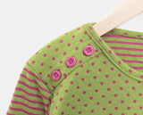 Repo Color Matching Button Three Quarter T-shirt