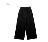 Paron Summer Cotton String Wide Pintuck Pants