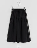 Dalhot Side Line Nylon Long Skirt