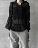 Bohemian Strap Punching Knit