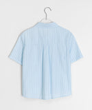 Peng Summer Seersucker Stripe Short Sleeve Shirt