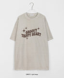 [unisex] Kint Lettering Pigment Over Short Sleeve Tee