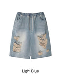 Arpa Damaged Bermuda Denim Pants