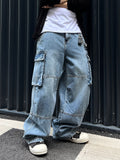 Hype Salt Washed Cargo Denim