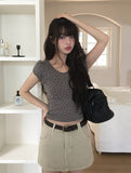 [Belt SET] Adam Cotton Mini Skirt Pants