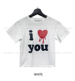 Love You Printed Crop Short Sleeve