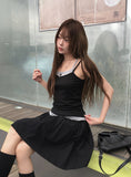 Topping Layered Color Matching Two-Tone Sleeveless Set