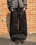 Dawson Cut-out Point Wide Cotton Pants
