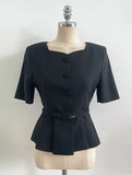 Renne Peplum Jacket (Belt Set)
