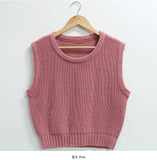 Junopi U-neck knit vest