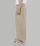 Banded Linen Wide Pants
