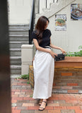 Aluah Half Neck Pleated T-Blouse