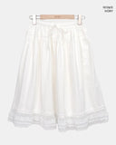 Camille Lace Tiered Flare Midi Skirt