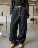 Old Hip Pocket Embroidered Denim Pants