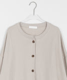 Resendy Pocket Button Cotton Cardigan