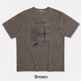 Offset Vintage Lettering Short Sleeve T-shirt