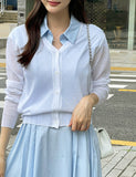 Its V-neck Summer Knit Cardigan