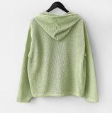 Hwei Summer Knit Hood Zip-up