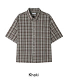 Perry Wrinkle Check Short Sleeve Shirt