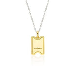 Volume Square H BAR Necklace L