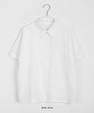 Puha basic linen short sleeve shirt - Linen 100
