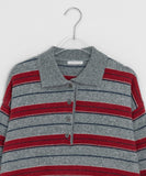 Sosel Wool Stripe Collar Knit