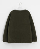 Diombre Reversible Wool Duffle Quilting Padding Jacket