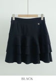 Beckin Span Mini Tiered Skirt Pants