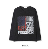 Frame Vintage Print Long Sleeve T-Shirt