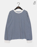 Kiba Stripe Overfit Long Sleeve T-shirt