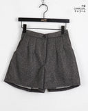 Dini Basic Wool Pintuck Winter Shorts