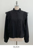 Crea Lace Collar Puff Blouse