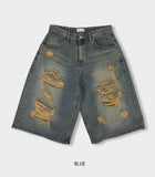 Grunning Vintage Damage Bermuda Pants